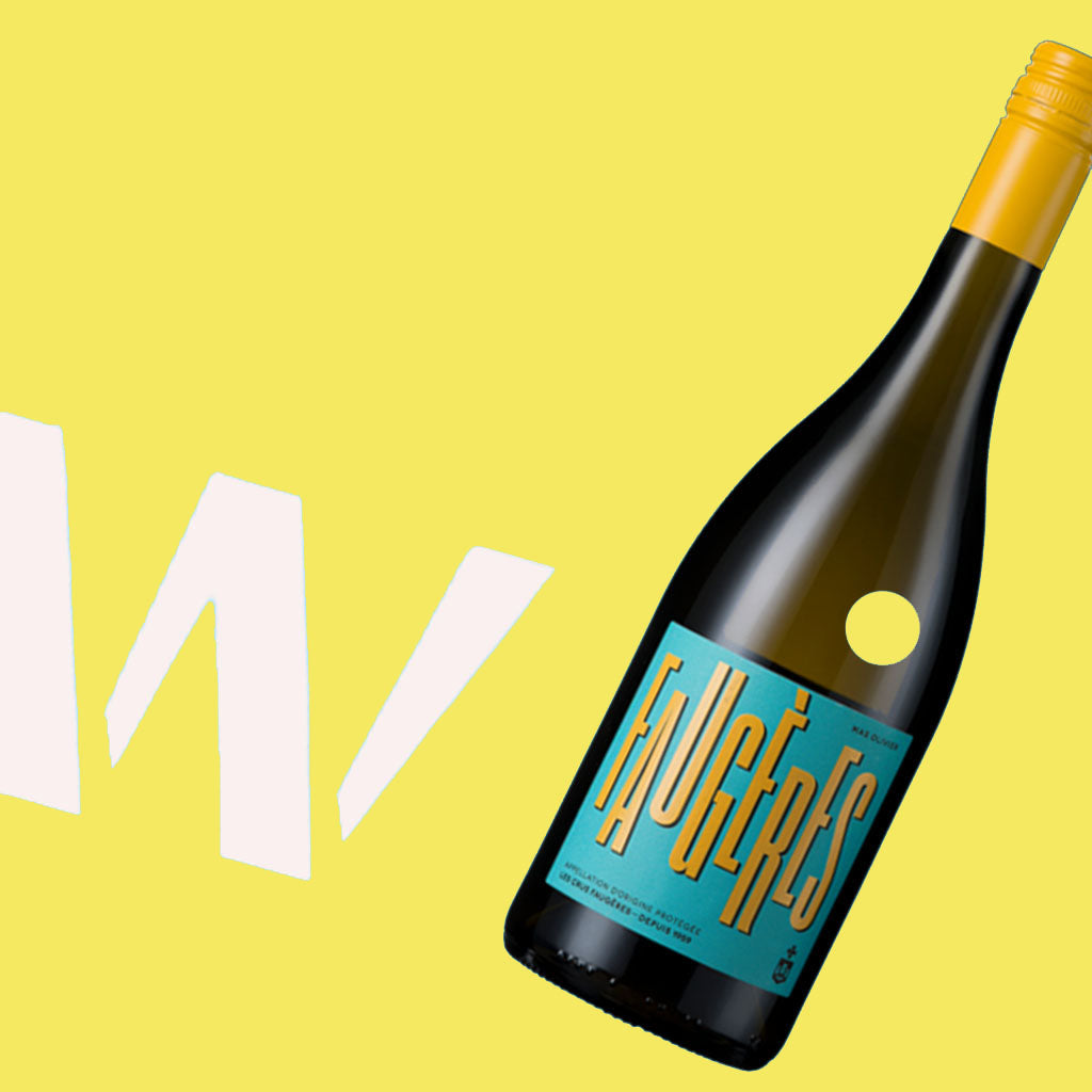 Faugères Blanc white wine - lifestyle shot - Mas Olivier