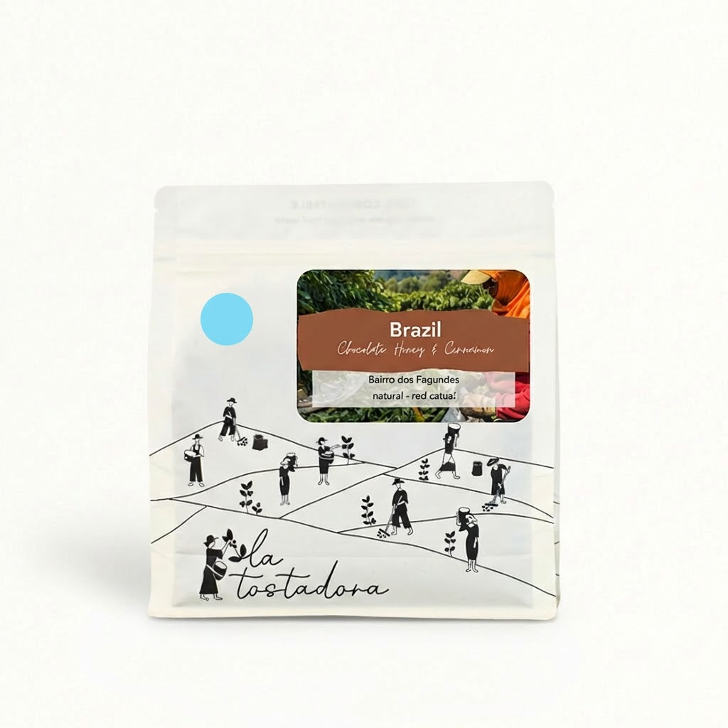 250g bag of La Tostadora Brazil Mantiqueira de Minas Natural coffee