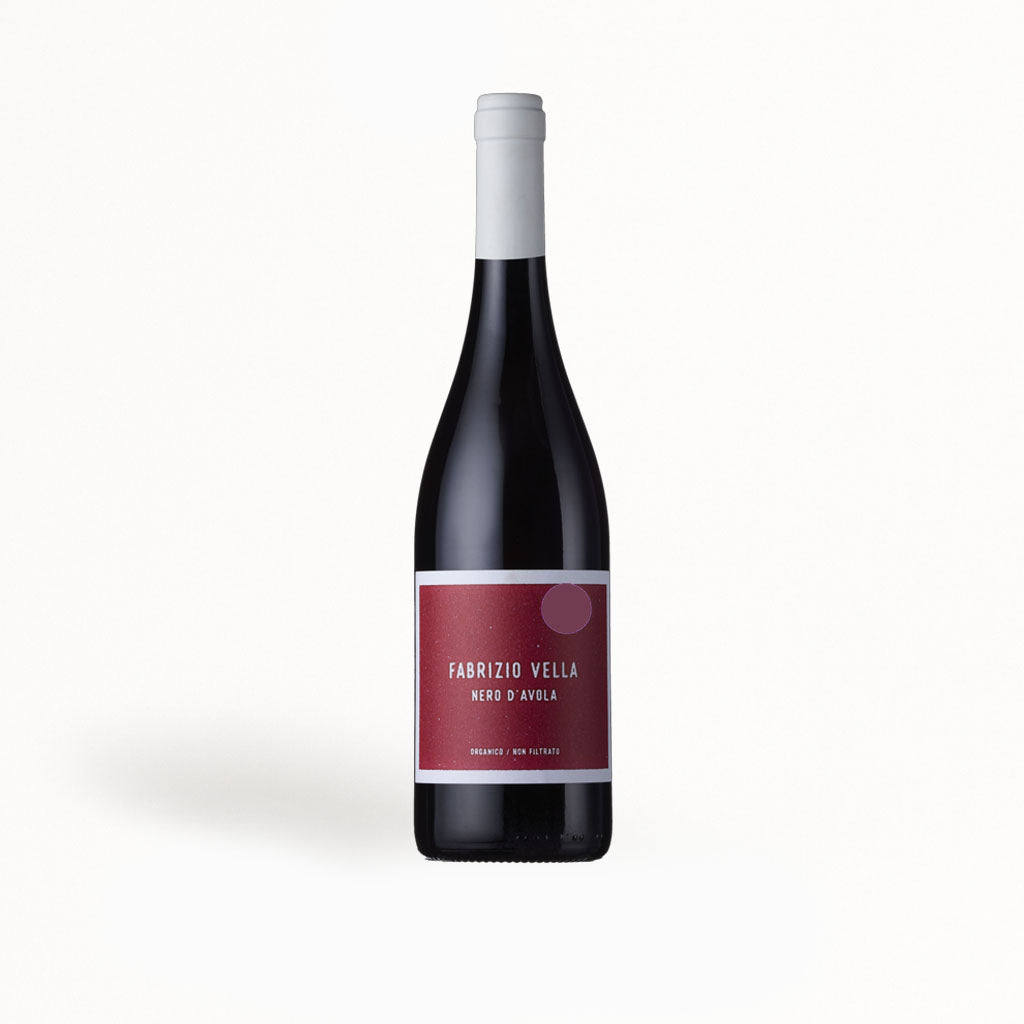 Nero d'Avola red wine - organic Sicilian Nero d'Avola - Fabrizio Vella bottle