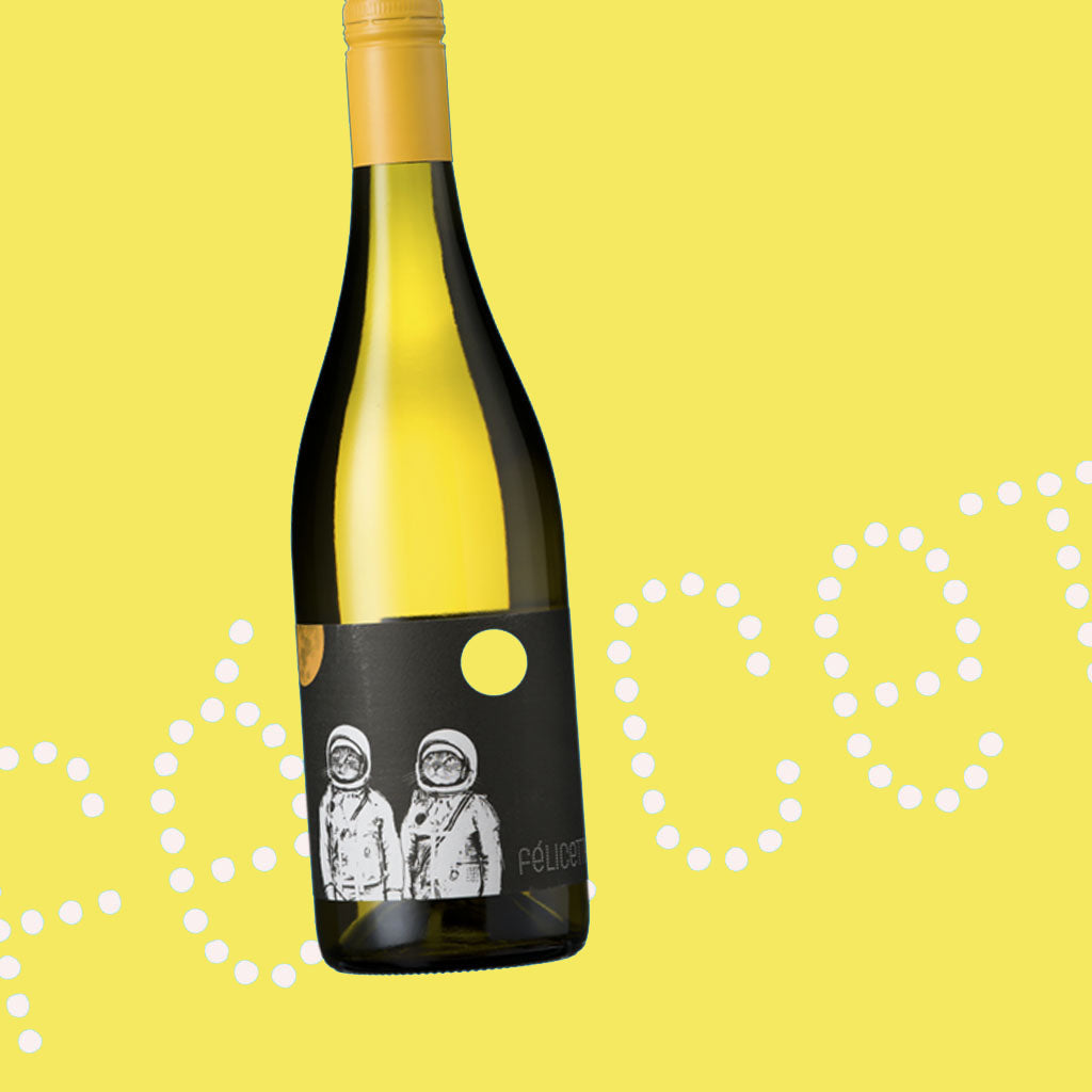 Felicette Grenache Blanc bottle and lifestyle image - French white wine - Felicette