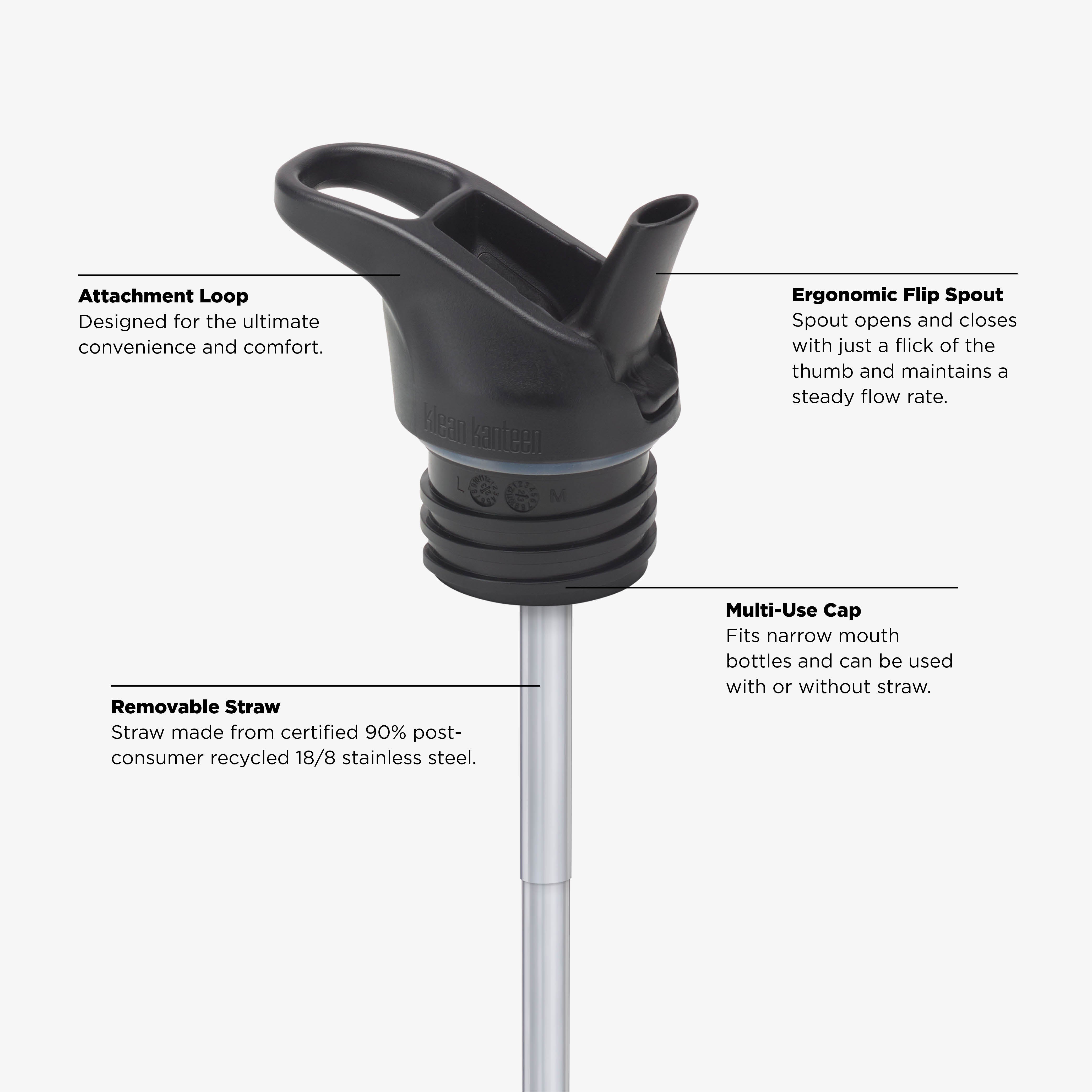 Classic Water Bottle 800ml (27oz) with Flip Seal Sport Cap