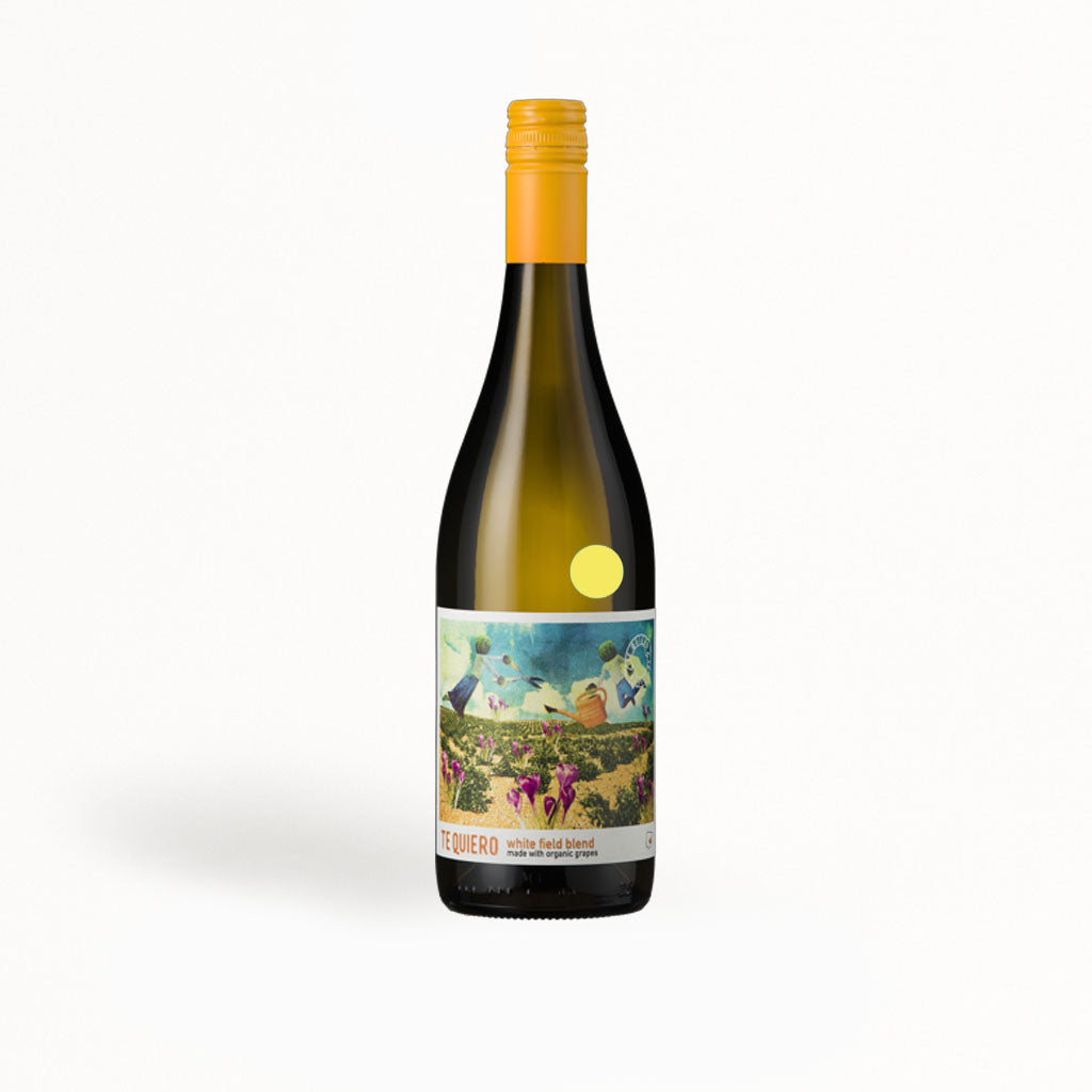 Te Quiero white field blend wine - bottle shot - organic Spanish white