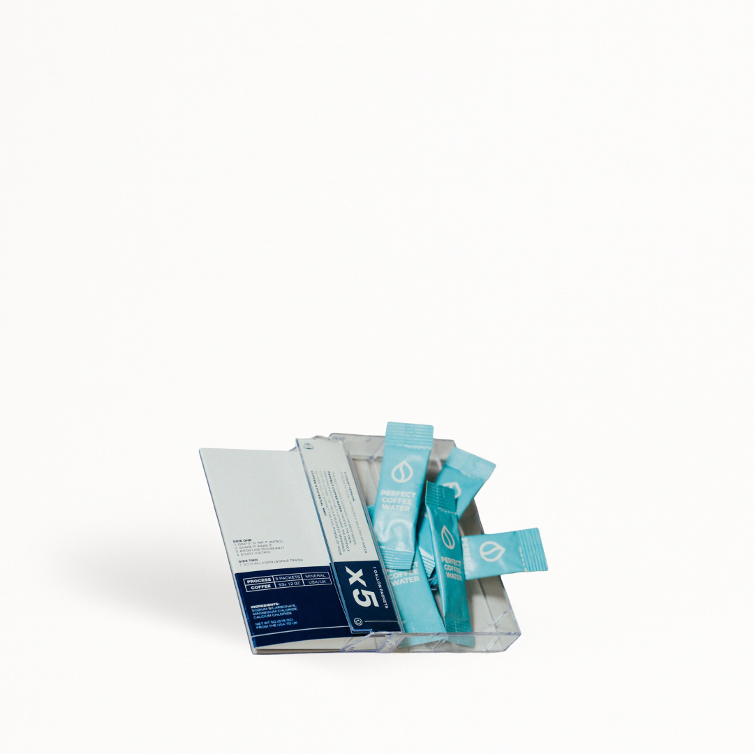 Mineral Water Packet - Process Coffee + PCW - Cassette of 5